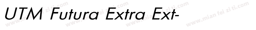UTM Futura Extra Ext字体转换